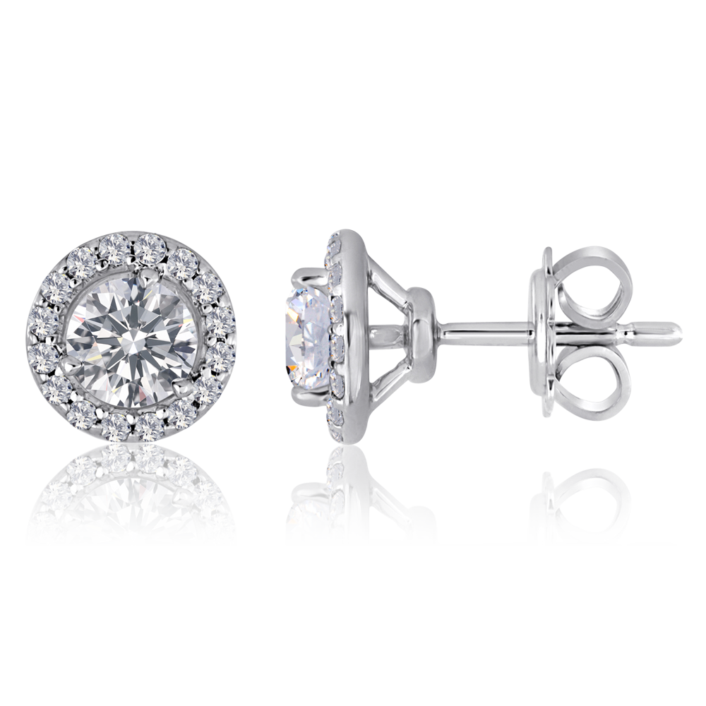 Lazare Diamond - Elegant Flame Diamond Earrings